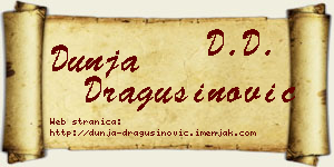 Dunja Dragušinović vizit kartica